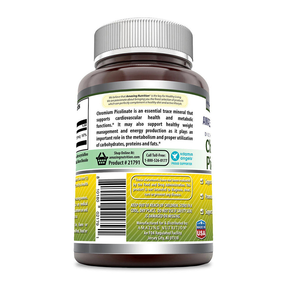 Amazing Nutrition Amazing Formulas Chromium Picolinate 200 Mg Tablets, 240 Ea