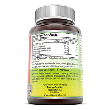 Amazing Nutrition Amazing Omega Superba Krill Oil 500 Mg Softgels, 120 Ea
