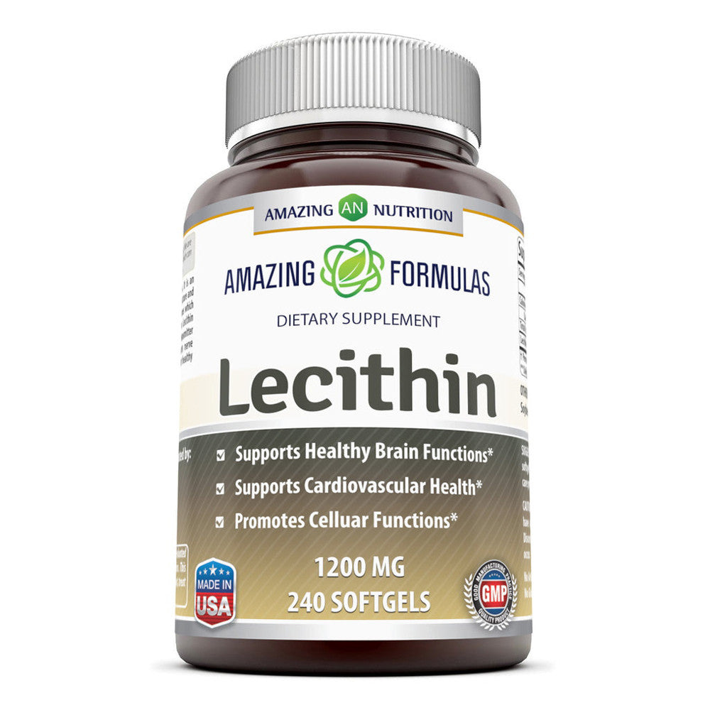 Amazing Nutrition Amazing Formulas Lecithin 1200Mg High Potency Capsules, 240 Ea