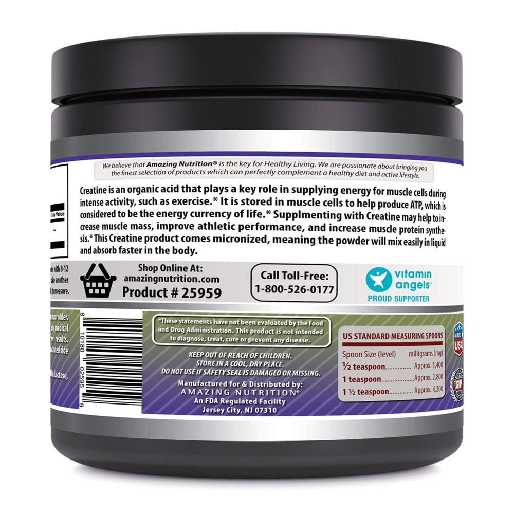 Amazing Nutrition Amazing Formulas Micronized Creatine Monohydrate 5000 Mg Supplement, 16 Oz