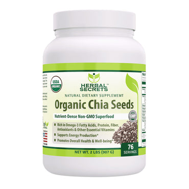 Amazing Nutrition Herbal Secrets Organic Chia Seed Powder, 2 Lb