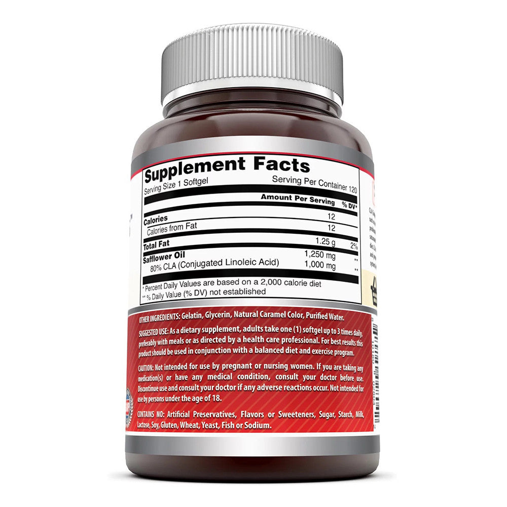 Amazing Nutrition Formulas CLA 1250 Mg Softgels for Immune, 120 Ea