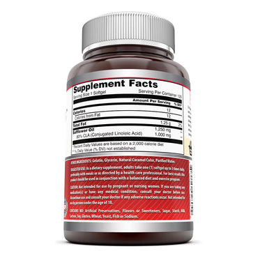 Amazing Nutrition Formulas CLA 1250 Mg Softgels for Immune, 120 Ea