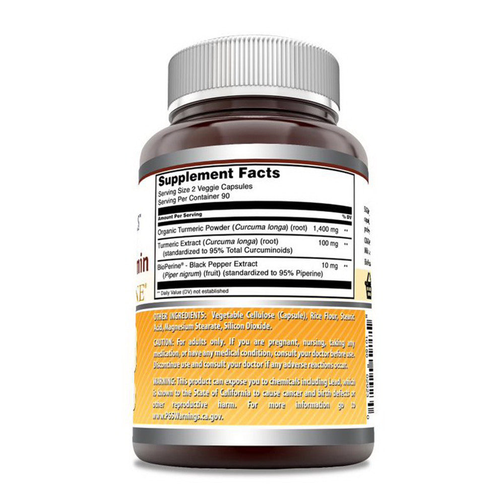 Amazing Formulas Turmeric Curcumin with Bioperine 1500 Mg Capsules, 180 Ea