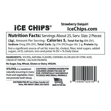 Ice Chips Strawberry Daiquiri Xylitol Candy, 1.76 Oz