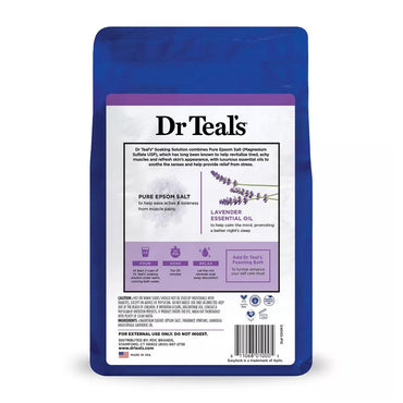 Dr. Teals Soothe And Sleep Epsom Salt Soaking Solution With Lavender, 3 Lb