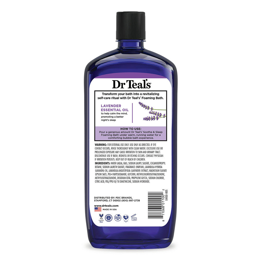 Dr. Teals Soothe And Sleep Foaming Bath With Lavender, 34 Oz