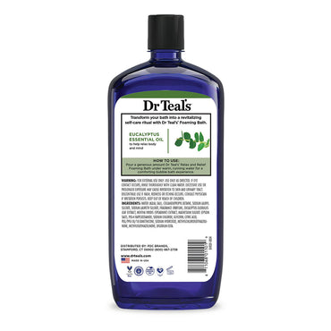 Dr. Teals Relax And Relief Foaming Bath With Eucalyptus Spearmint - 34 Oz