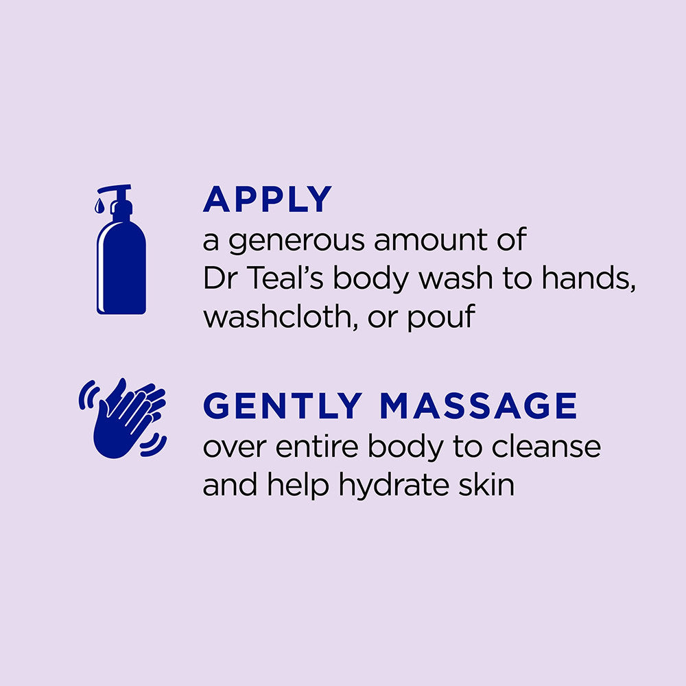 Dr. Teals Ultra Moisturizing Body Wash Sooth And Sleep With Lavender - 24 Oz
