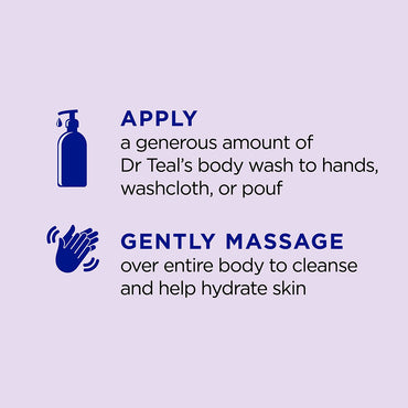Dr. Teals Ultra Moisturizing Body Wash Sooth And Sleep With Lavender - 24 Oz