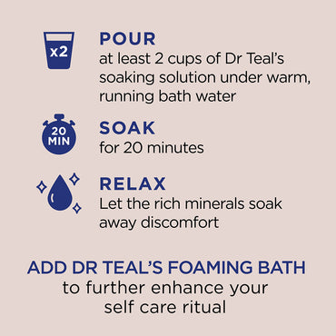 Dr. Teals Pure Epsom Salt Soaking Solution, Coconut Oil To Nourish And Protect Skin, 3 Lbs
