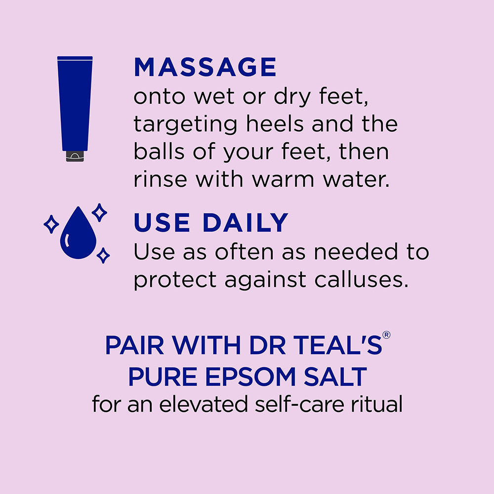 Dr Teal's Epsom Salt Gentle Exfoliant Softening Foot Scrub, 6 Oz