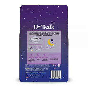 Dr Teals Pure Epsom Salt Melatonin Sleep Soak With Essential Oil Blend, 3 Lbs