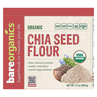 BareOrganics Chia Seed Flour, 12 Oz