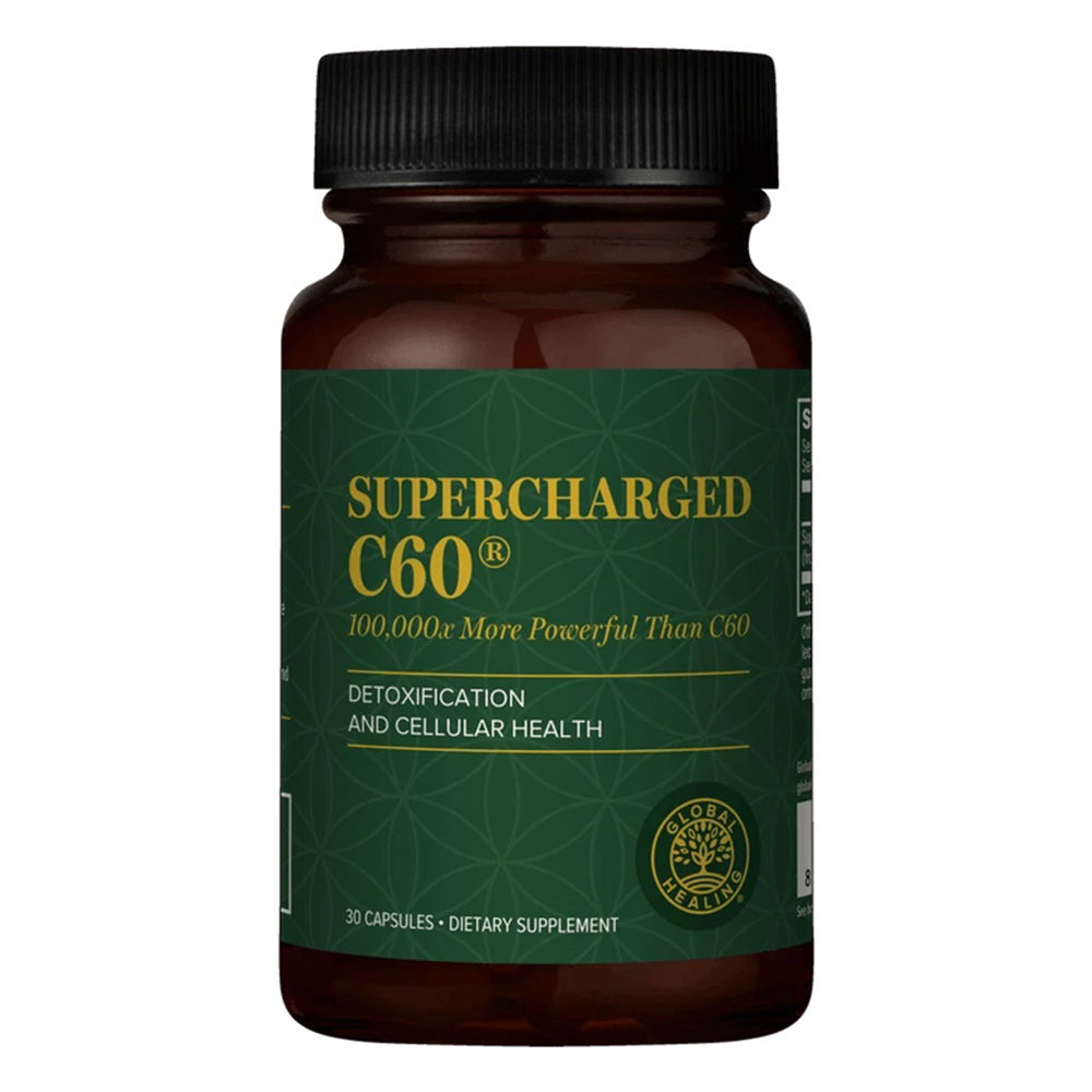 Global Healing Supercharged C60 Anti Aging Detoxification Cellular Health and Longevity Support 30Ea