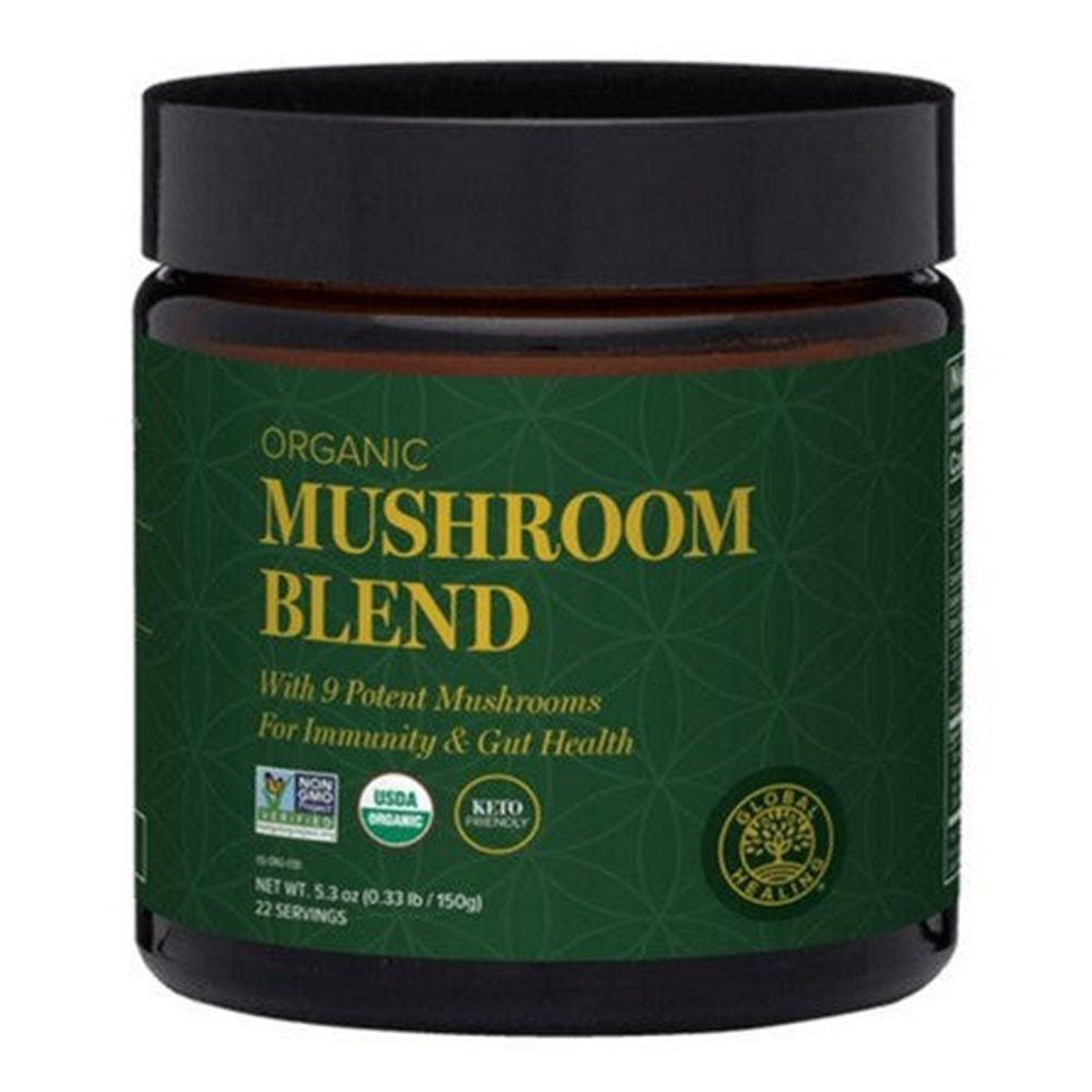Global Healing Mushroom Blend for Immunity and Gut Health 5.3Oz (150g)