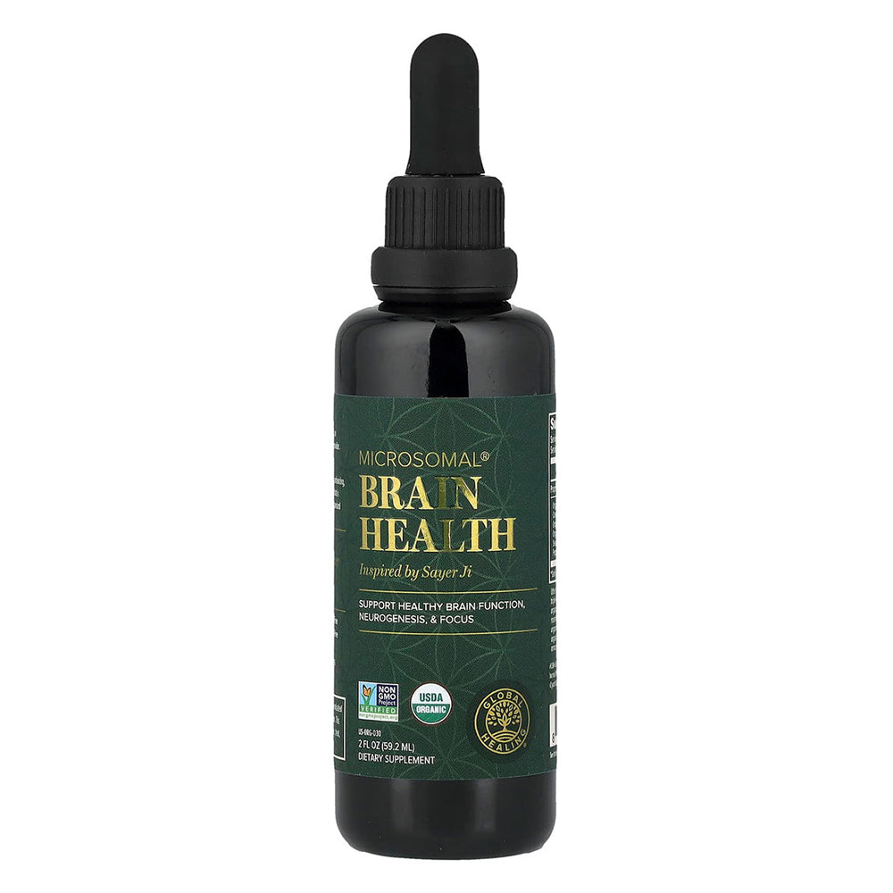Global Healing Microsomal Brain Health Support Healthy Function Neurogenesis and Focus 2Oz (59.2ml)