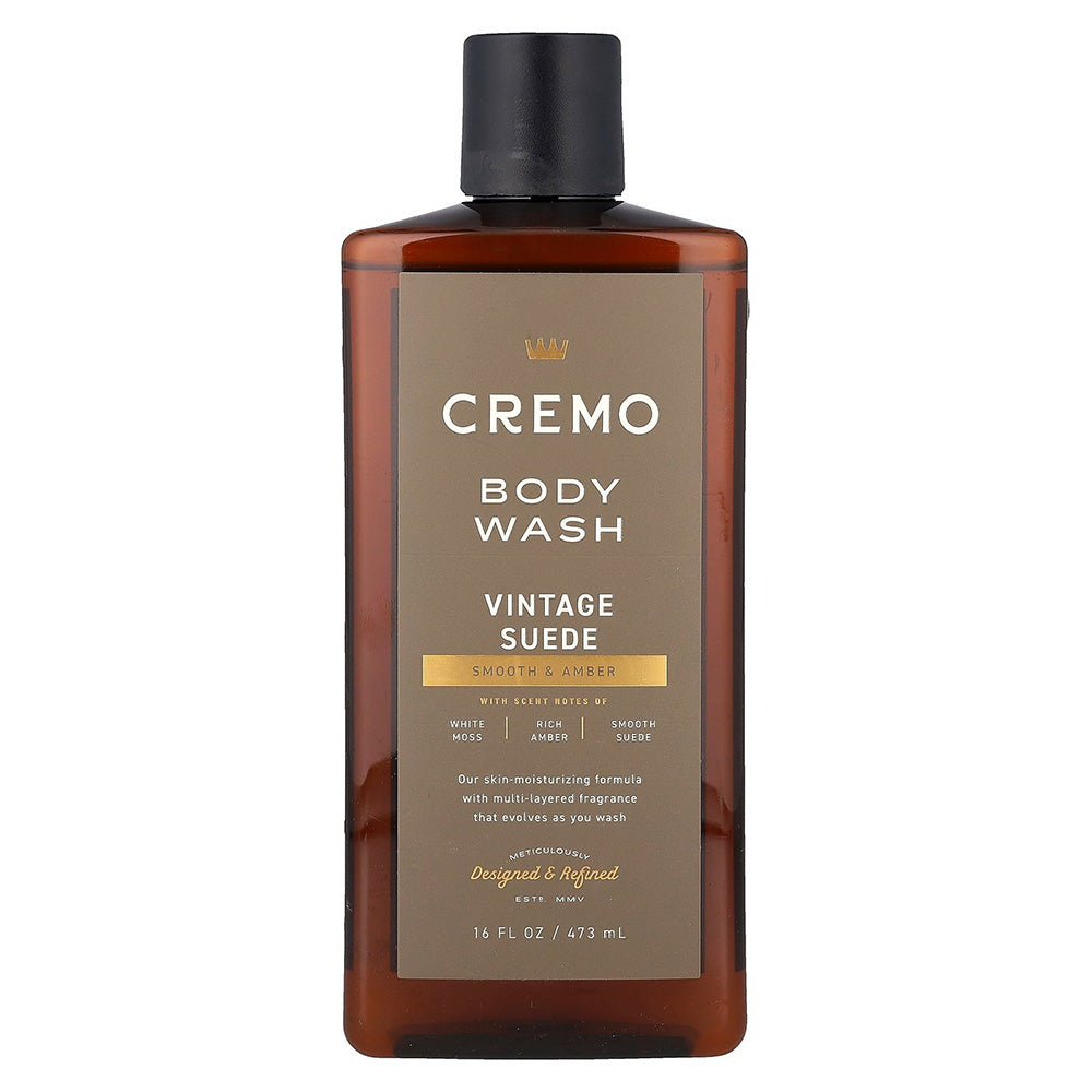 Cremo Moisturizes Skin Warm Scent Body Wash Suede 16Oz (473ml)