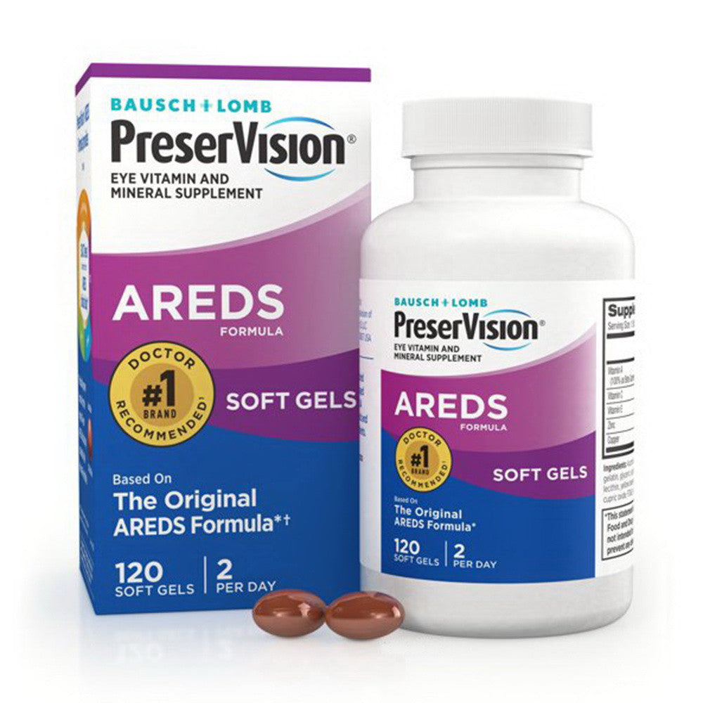 Bausch And Lomb Preservision Eye Vitamin And Mineral Supplement Softgels - 120 Ea