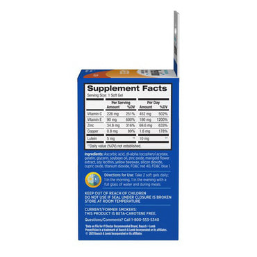 Bausch And Lomb Preservision Eye Vitamin And Mineral Supplements Lutein Softgels - 50 Ea