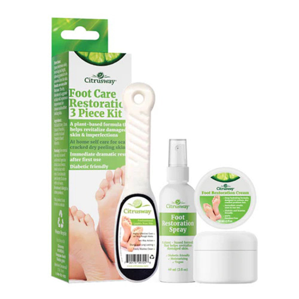 Citrusway Foot Care Restoration Kit, 3 Ea