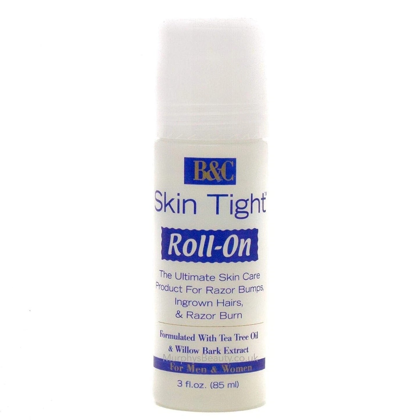 B&C Skin Tight Roll On Razor Bump Treatment for Skin Care 3Oz (85ml)