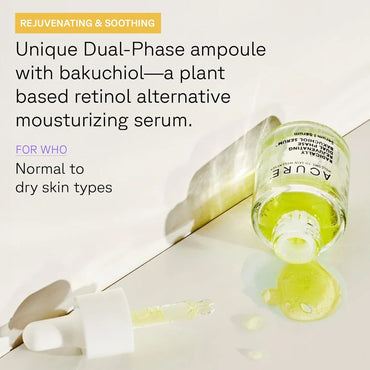 Acure Radically Rejuvenating Dual Phase Bakuchiol Serum, 0.67 Oz