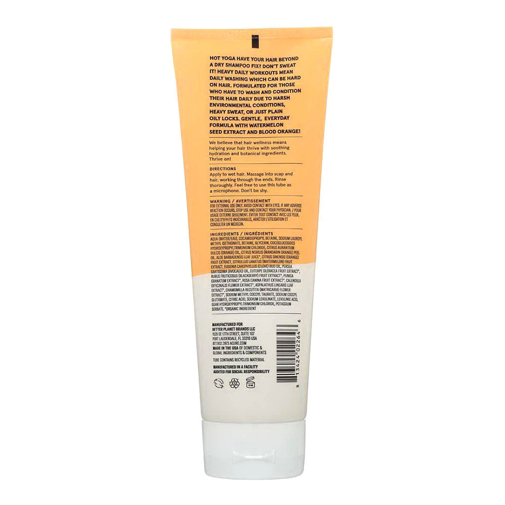 Acure Daily Workout Watermelon and Blood Orange Shampoo, 8 Oz