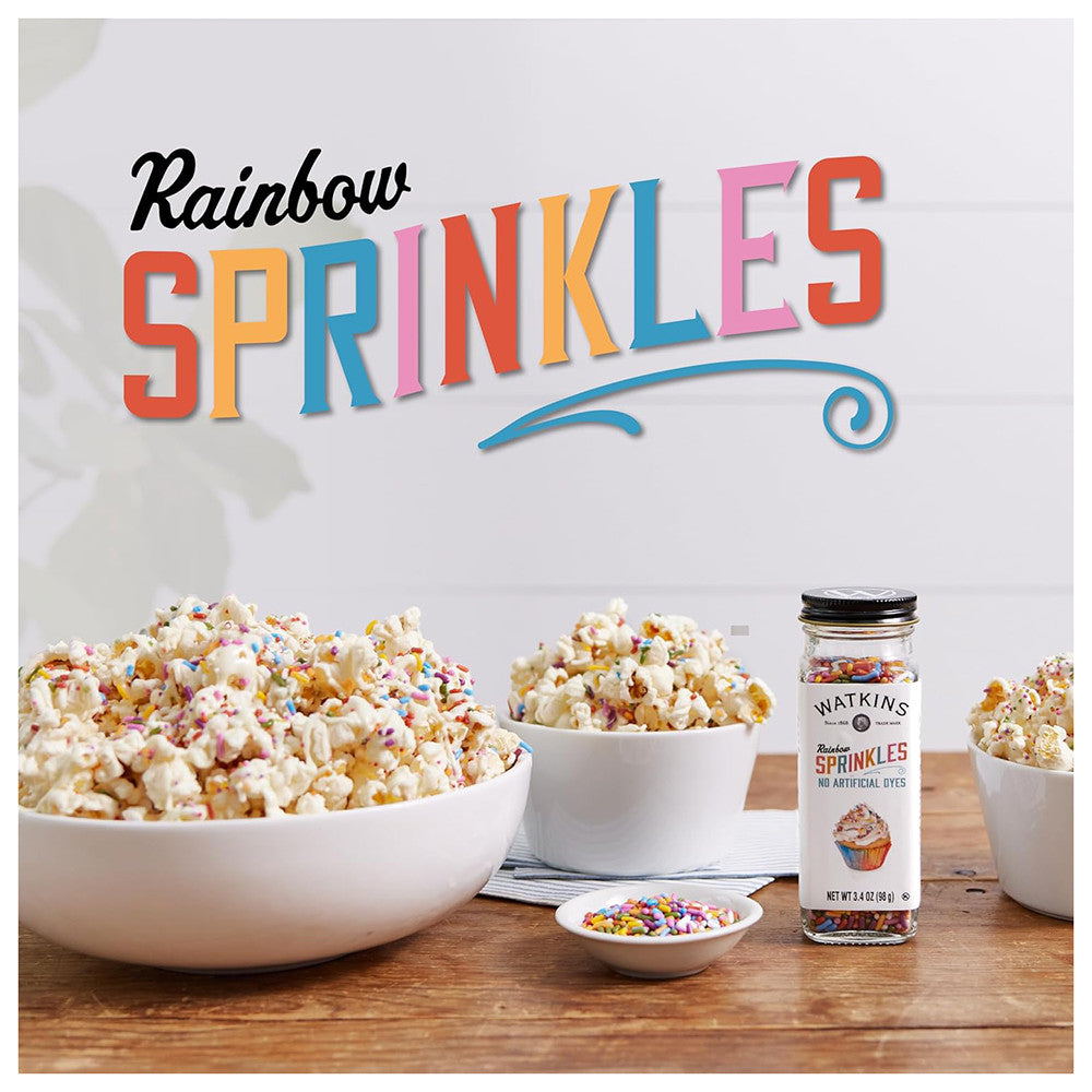 Watkins Decorating Rainbow Sprinkles, 3.4 Oz