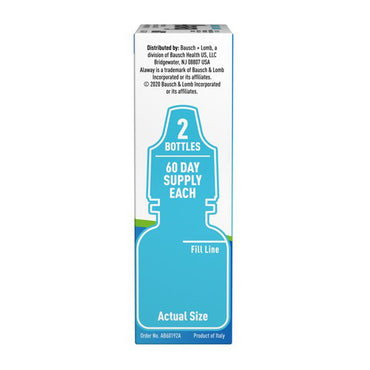 Bausch & Lomb Alaway Itch Relief Original Prescription Strength Eye Drops, 0.34 Oz/2 Ea