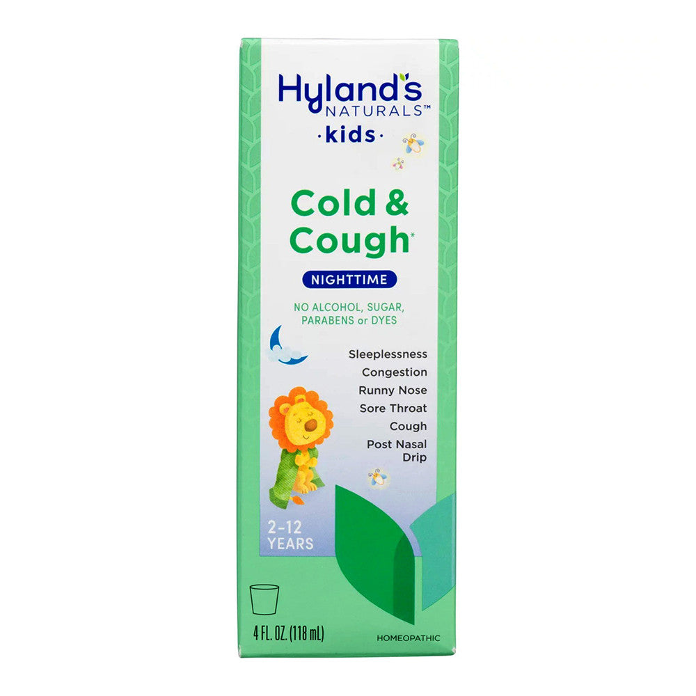 Hyland s Naturals Kids Cold & Cough Nighttime Relief Liquid, 4 Oz