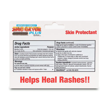 Zinc-Oxyde Plus Skin Protectant Ointment, Fragrance Free, 2 Oz