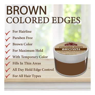 Okay Colored Edges Brown Tube, 0.5 Oz