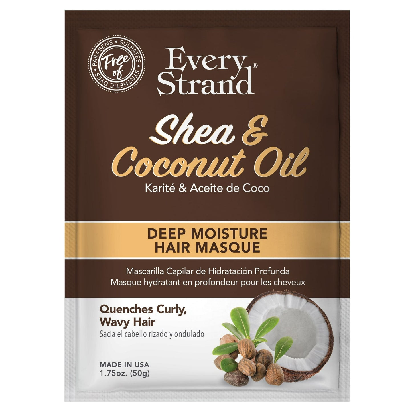 Every Strand Shea and Coconut Oil Deep Moisture Hair Masque 1.75Oz (50g)