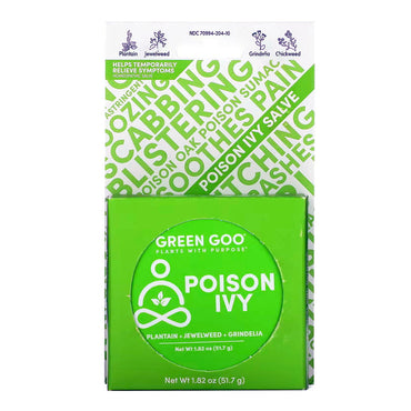 Green Goo Poison Ivy Treatment & Relief All-Natural Skin Care Homeopathic, 1.82 Oz