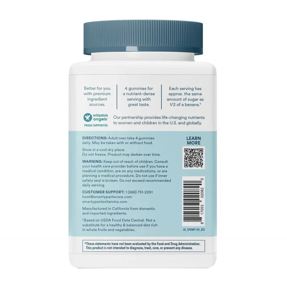 SmartyPants Organics Mens Multi and Omegas Organic Gummies, 120 Ea