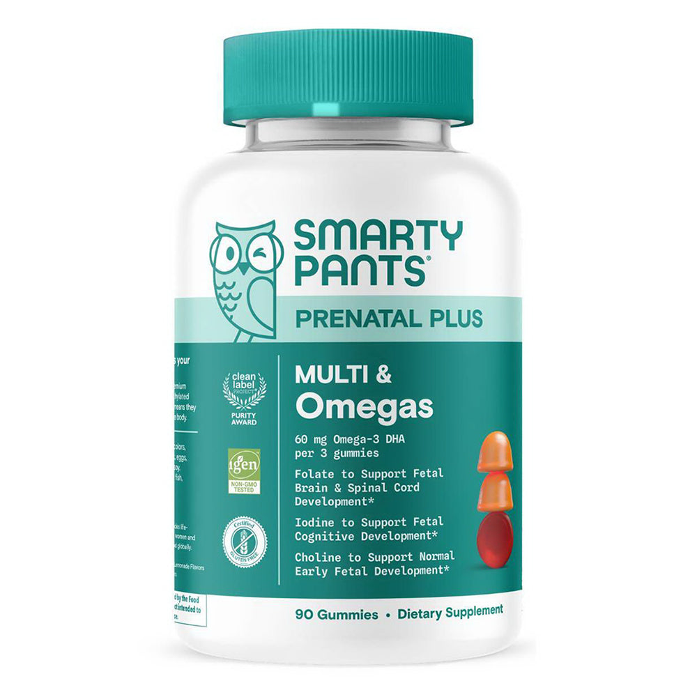 SmartyPants Prenatal Plus Multivitamin and Omegas Dietary Supplement Gummies 90Ea