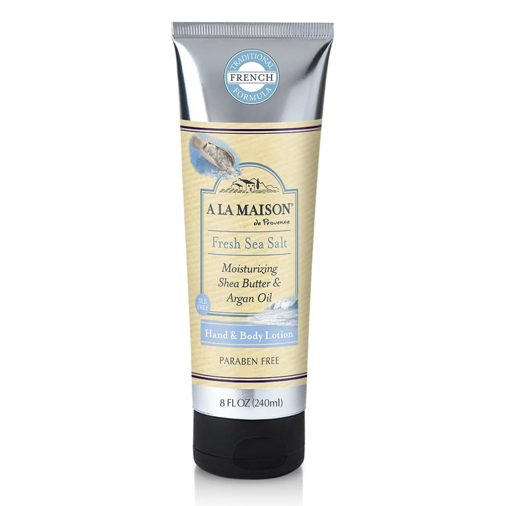 A La Maison Fresh Sea Salt Lotion for Hydrating Hand and Body Care 8Oz (240ml)