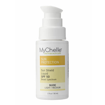MyChelle Sun Protection Sun Sheild SPF 50 Liquid, Nude, 1 Oz
