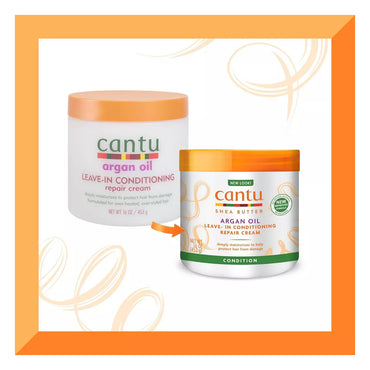 Cantu Argan Oil Leave in Conditioning Repair Cream, 16 oz