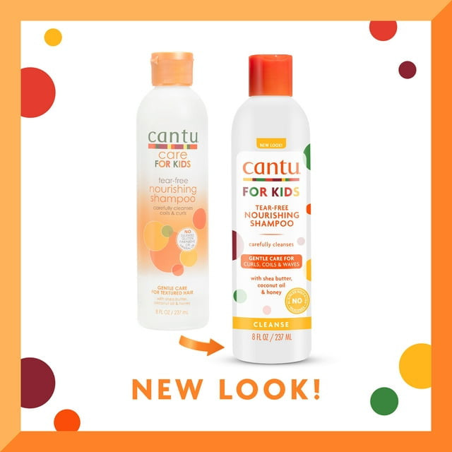 Cantu Care for Kids Tear-Free Nourishing Hair Shampoo, 8 Oz