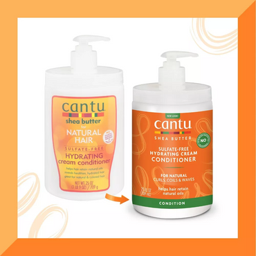 Cantu Natural Hair Conditioner Hydrating Cream Conditioner, 25 Oz