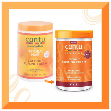 Cantu Shea Butter for Natural Hair Coconut Curling Cream, 25 Oz
