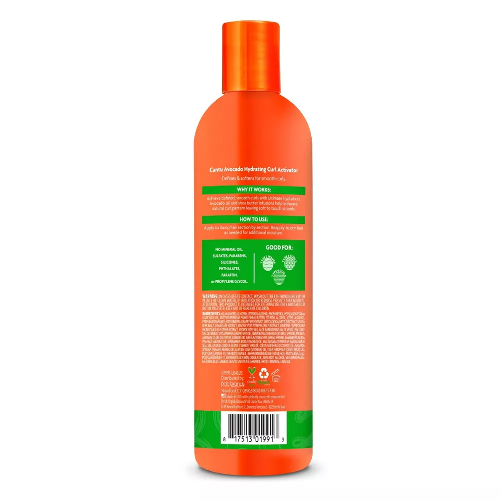 Cantu Avocado Hydrating Curl Activator Cream, 12 Oz
