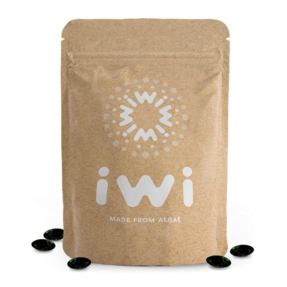 Iwi Vegan Algae Omega 3 Life Brain Supplements For Memory, Mood, 120 Ea