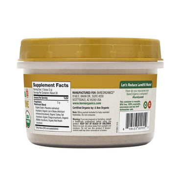 Bare Organics Mushroom Immune Blend Powder, 4 Oz