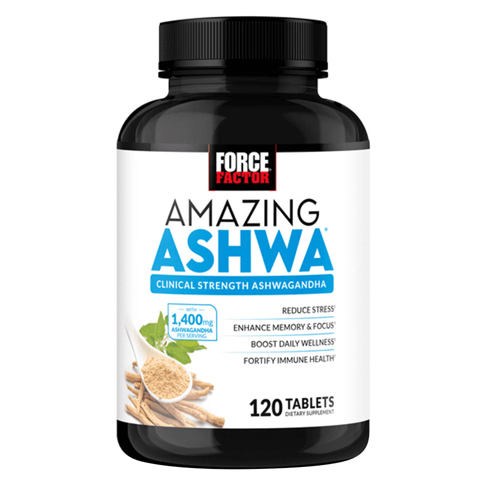 Force Factor Ashwagandha Tablets Stress Relief Mental Clarity and Daily Wellness 120Ea