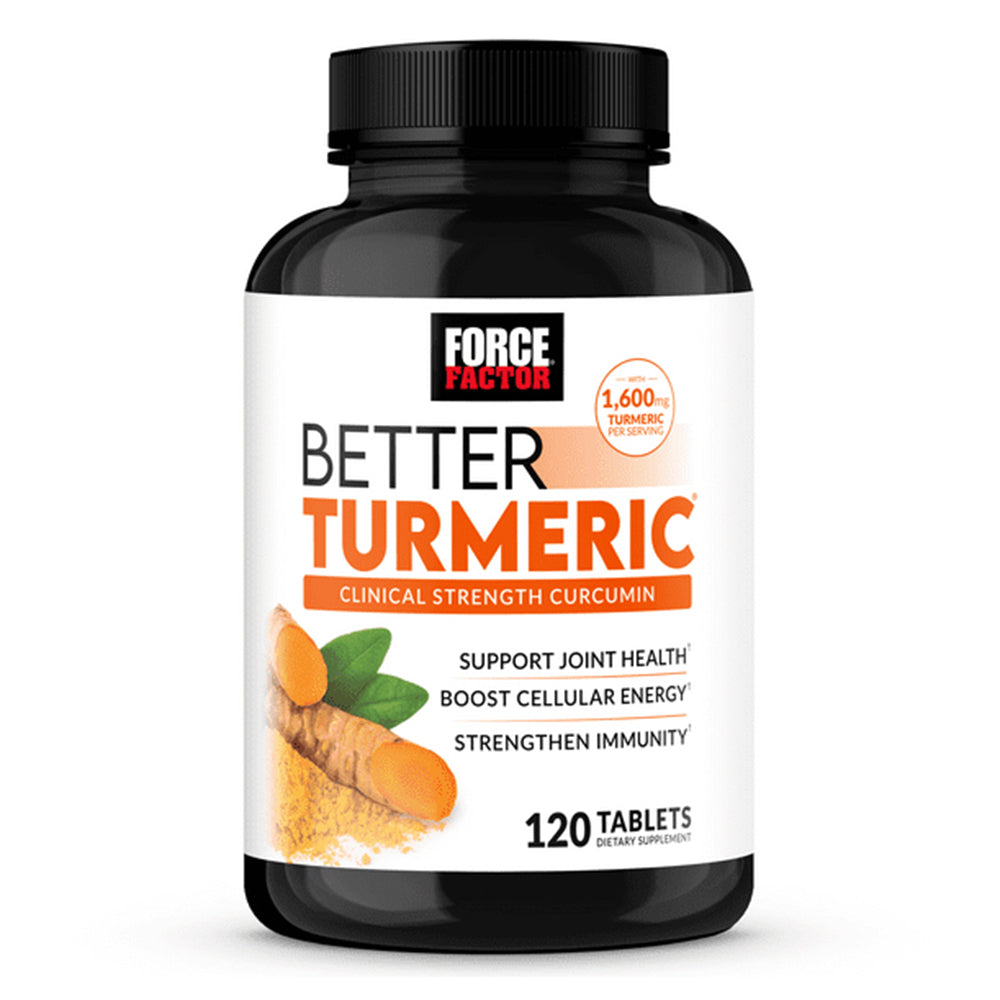 Force Factor Better Turmeric Tablets Cellular Energy Joint Health and Immunity Support 120Ea