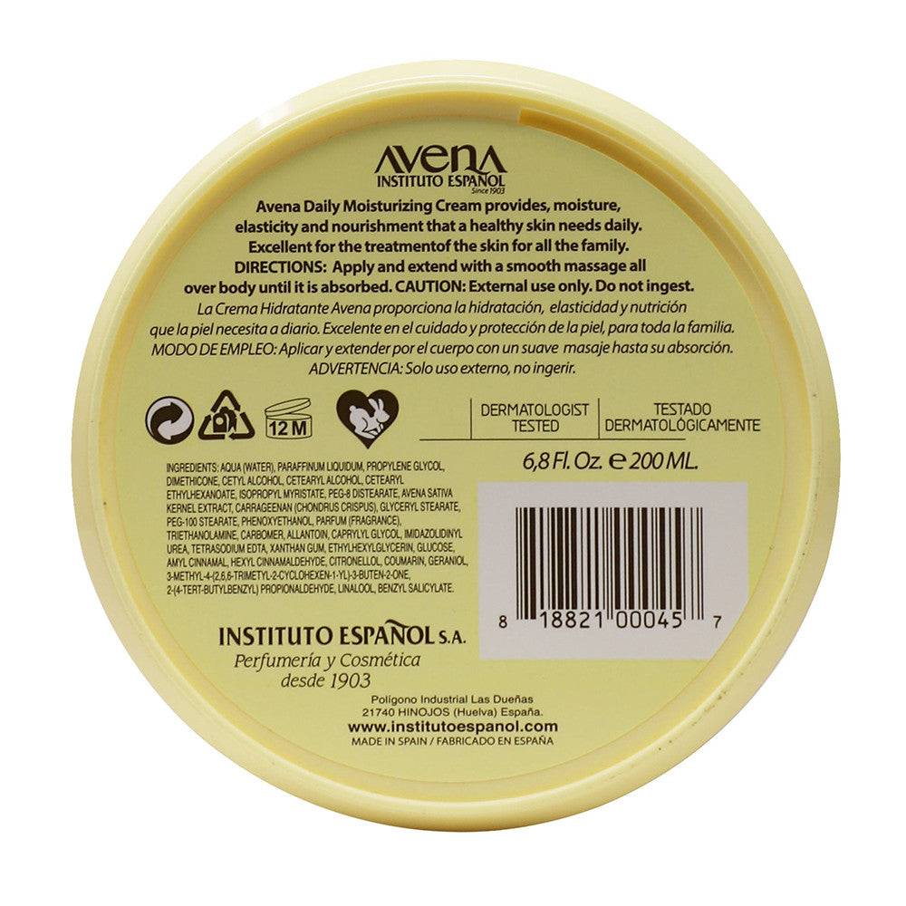 Avena Daily Moisturizing Cream, 6.8 Oz