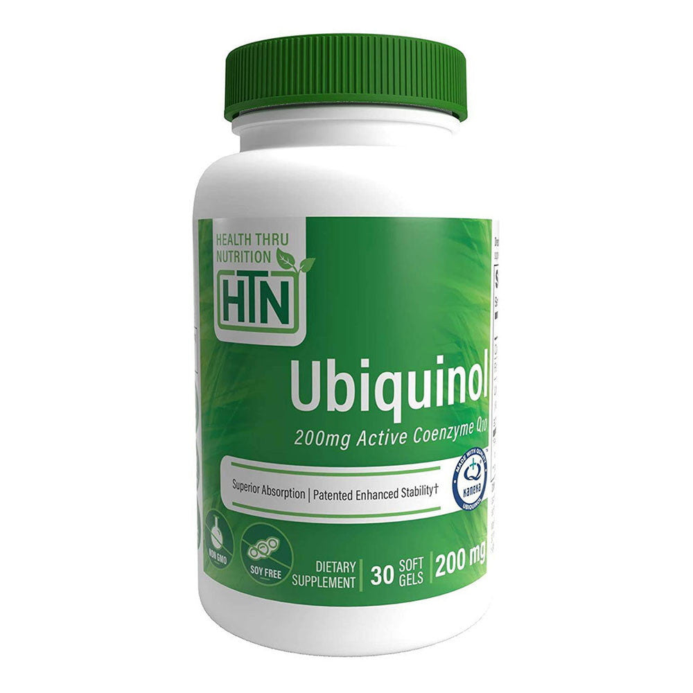 Health Thru Nutrition Ubiquinol Kaneka Active Coenzyme CoQ 10 200 Mg, Softgels 30 Ea
